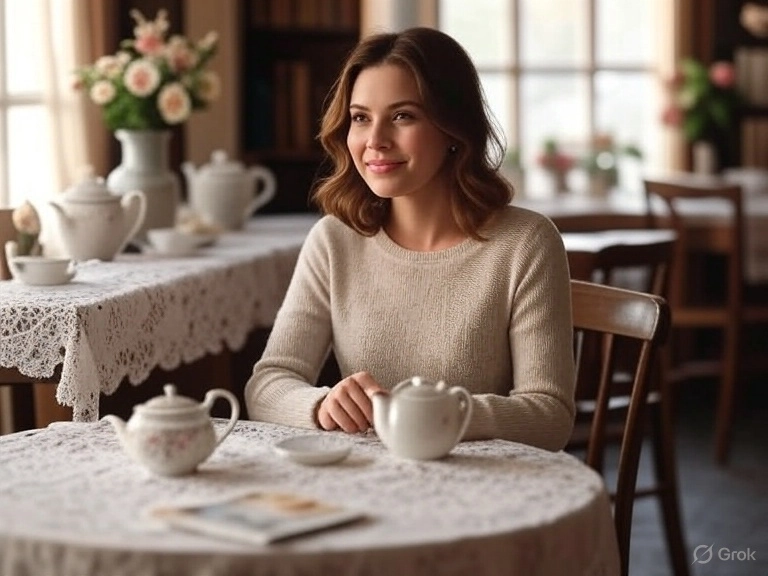 Slap af i vores charmerende tehus Slap af i vores charmerende tehus